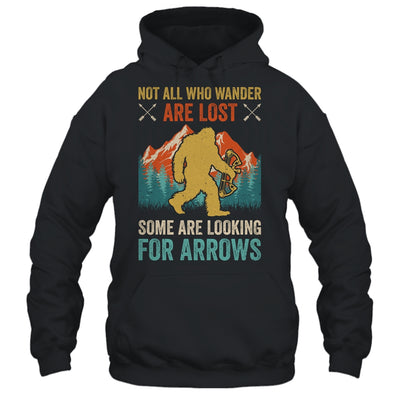 Cool Archery Men Women Bigfoot Not All Who Wander Are Lost Shirt & Hoodie | teecentury