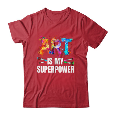 Cool Art Is My Superpower For Men Women Art Teacher Artist Shirt & Tank Top | teecentury
