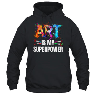 Cool Art Is My Superpower For Men Women Art Teacher Artist Shirt & Tank Top | teecentury
