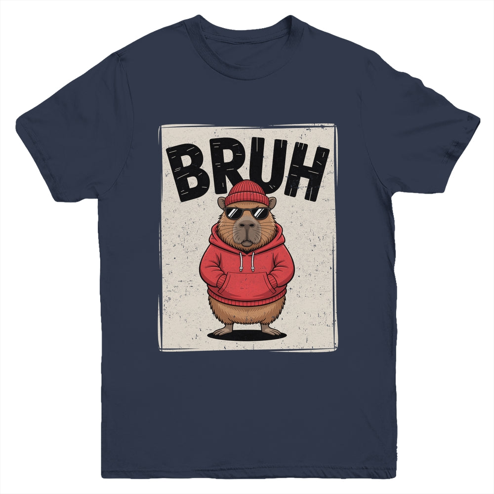 Cool Bruh Capybara Men Women Boys Teens Funny Capybara Youth Shirt | teecentury