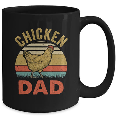 Cool Chicken Dad For Men Fathers Day Rooster Chicken Farmer Mug | teecentury