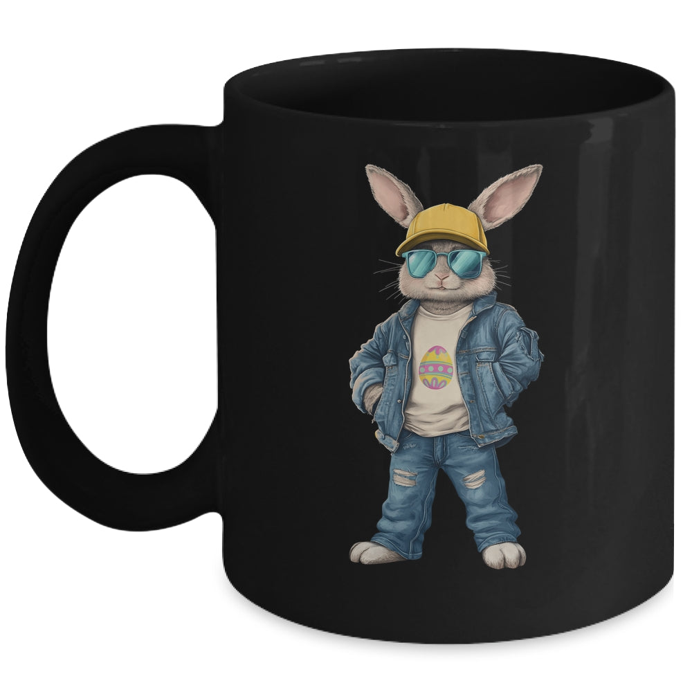 Cool Easter Bunny With Sunglasses For Boys Teens Men Outfit Mug | teecentury