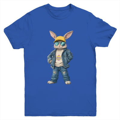 Cool Easter Bunny With Sunglasses For Boys Teens Men Outfit Youth Shirt | teecentury