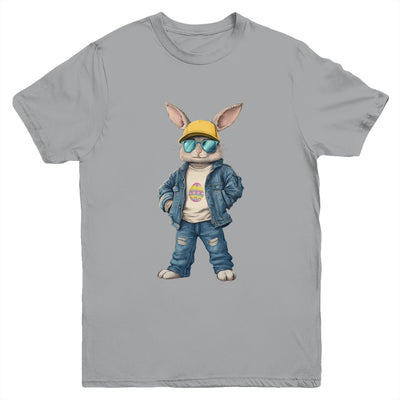 Cool Easter Bunny With Sunglasses For Boys Teens Men Outfit Youth Shirt | teecentury
