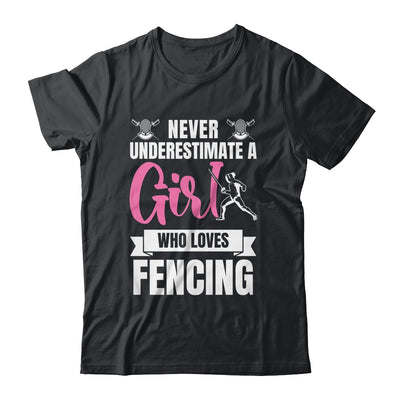 Cool Fencing Art For Women Girls Sports Sword Fencing Shirt & Tank Top | teecentury