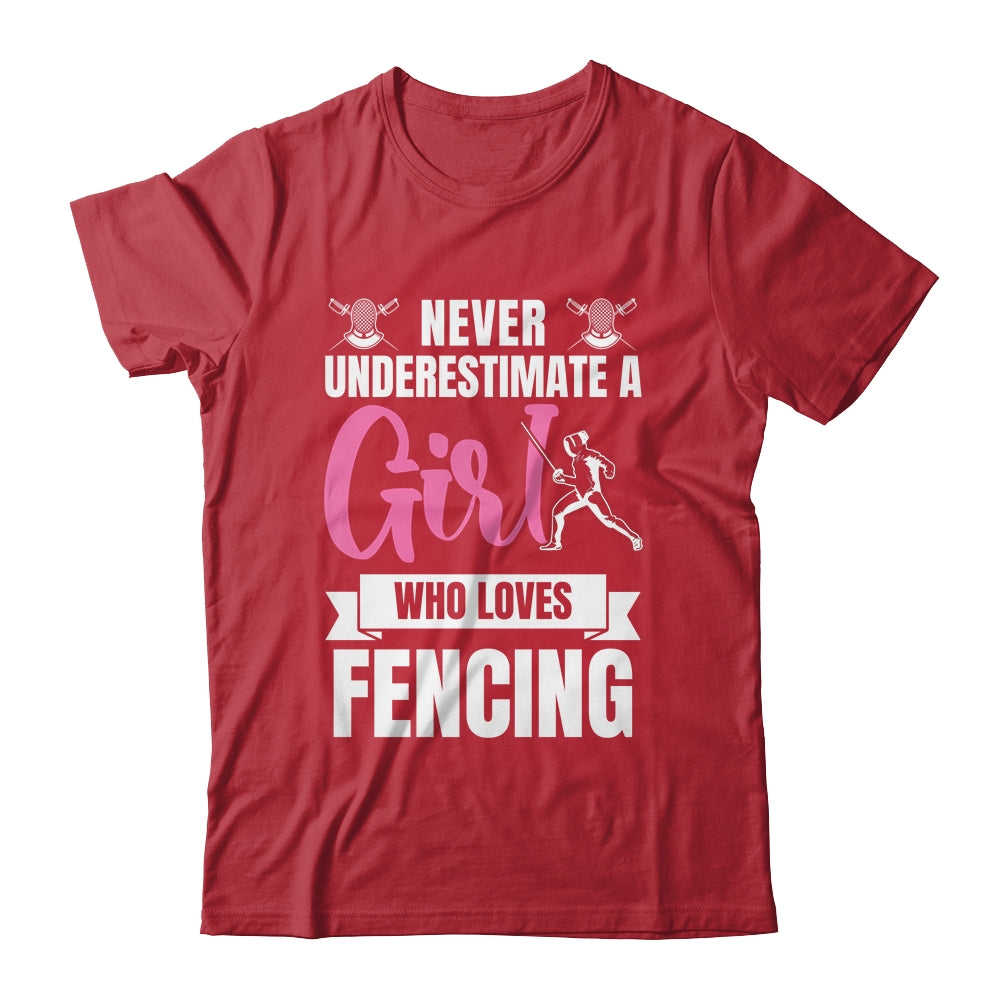 Cool Fencing Art For Women Girls Sports Sword Fencing Shirt & Tank Top | teecentury