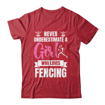 Cool Fencing Art For Women Girls Sports Sword Fencing Shirt & Tank Top | teecentury