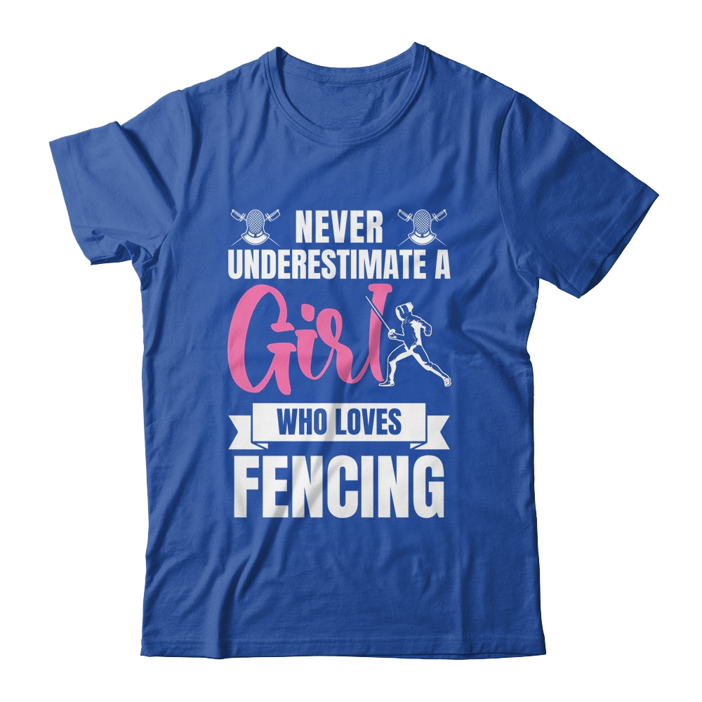 Cool Fencing Art For Women Girls Sports Sword Fencing Shirt & Tank Top | teecentury