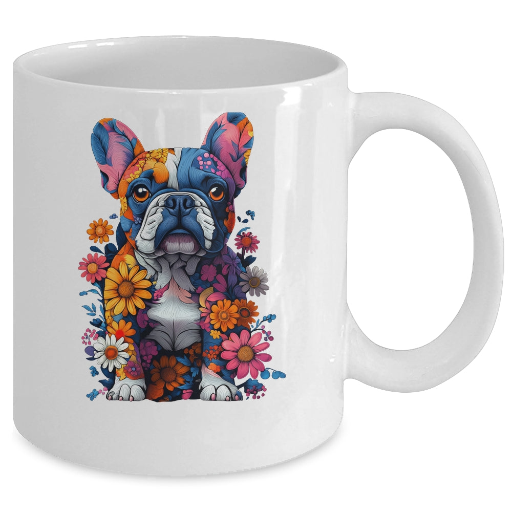 Cool French Bulldog Art Design Women Mama Mom Frenchie Lover Mug | teecentury