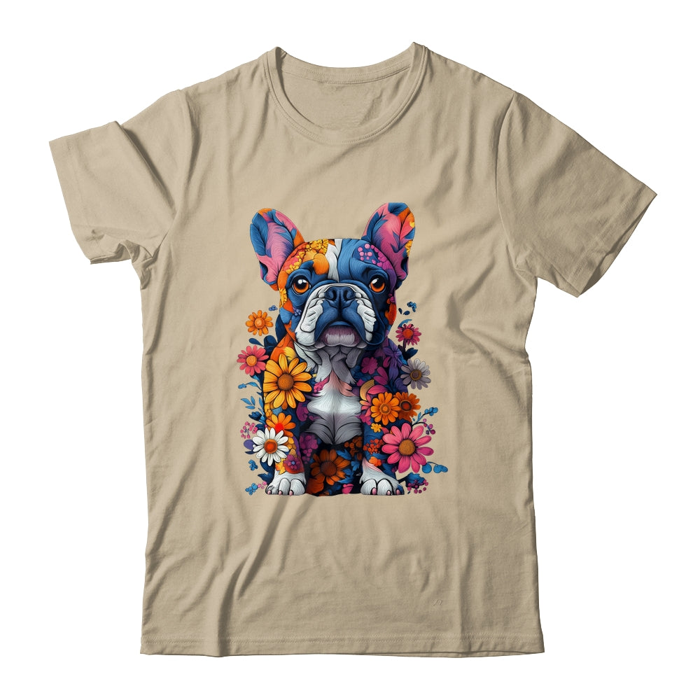 Cool French Bulldog Art Design Women Mama Mom Frenchie Lover Shirt & Tank Top | teecentury