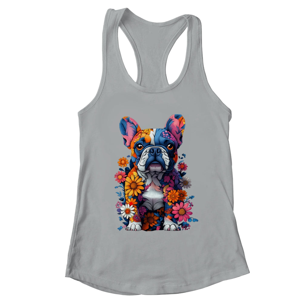 Cool French Bulldog Art Design Women Mama Mom Frenchie Lover Shirt & Tank Top | teecentury