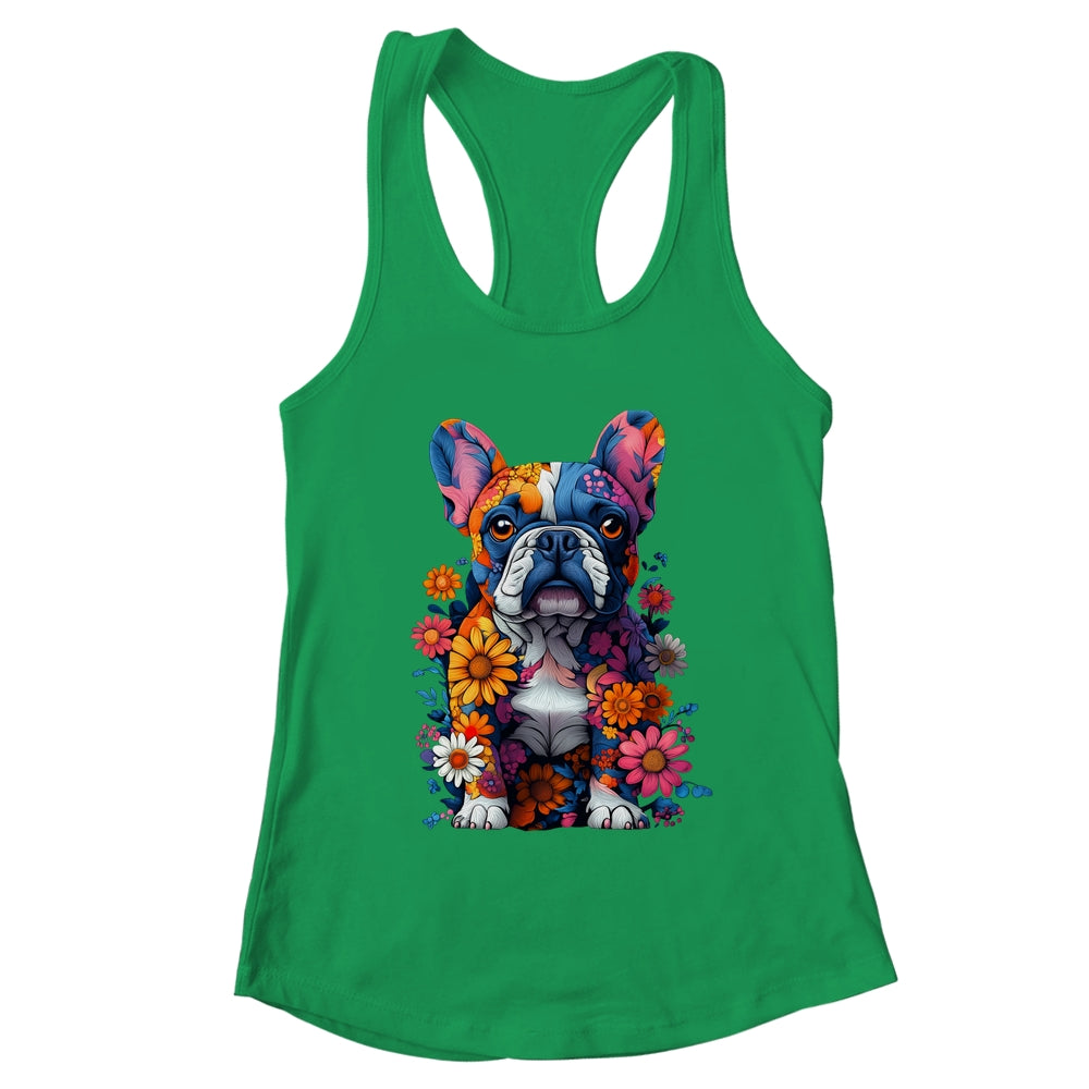Cool French Bulldog Art Design Women Mama Mom Frenchie Lover Shirt & Tank Top | teecentury