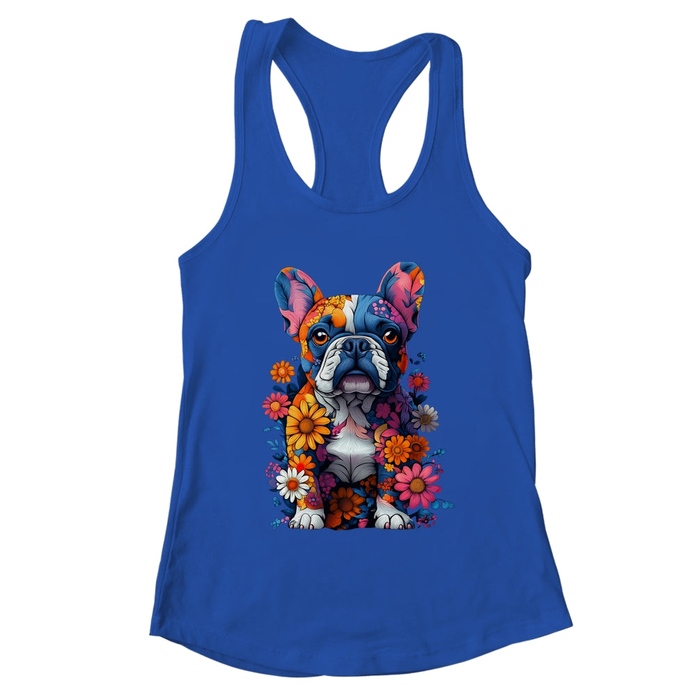 Cool French Bulldog Art Design Women Mama Mom Frenchie Lover Shirt & Tank Top | teecentury