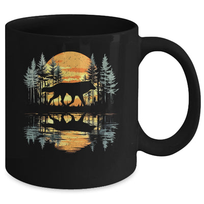 Cool Graphic Wolf Nature Lovers Wildlife Explorers Men Women Mug | teecentury