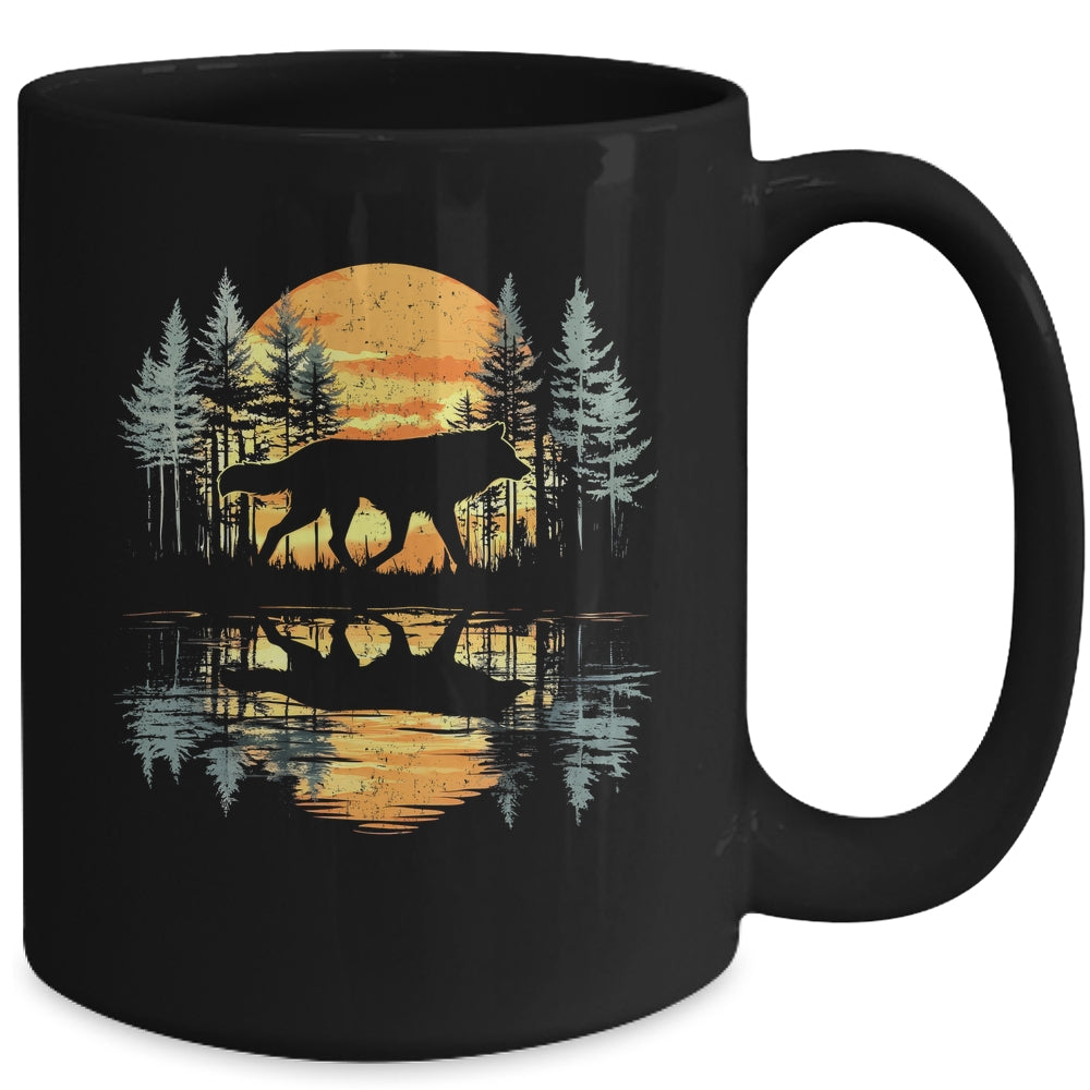 Cool Graphic Wolf Nature Lovers Wildlife Explorers Men Women Mug | teecentury