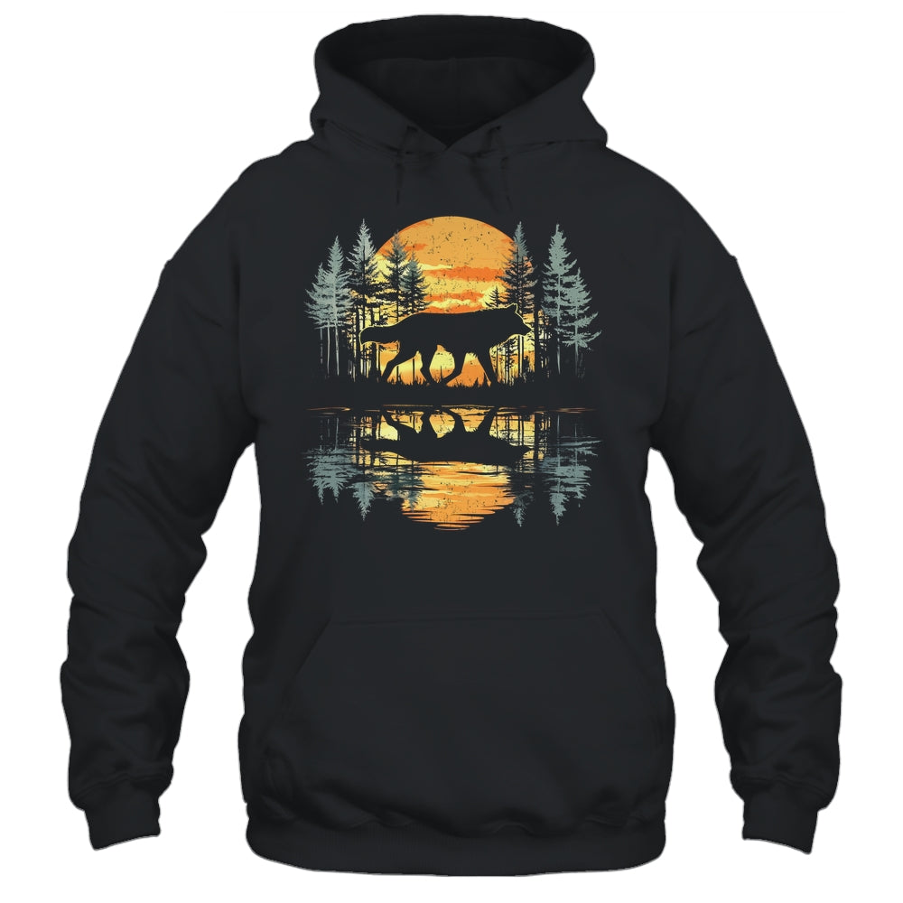 Cool Graphic Wolf Nature Lovers Wildlife Explorers Men Women Shirt & Hoodie | teecentury