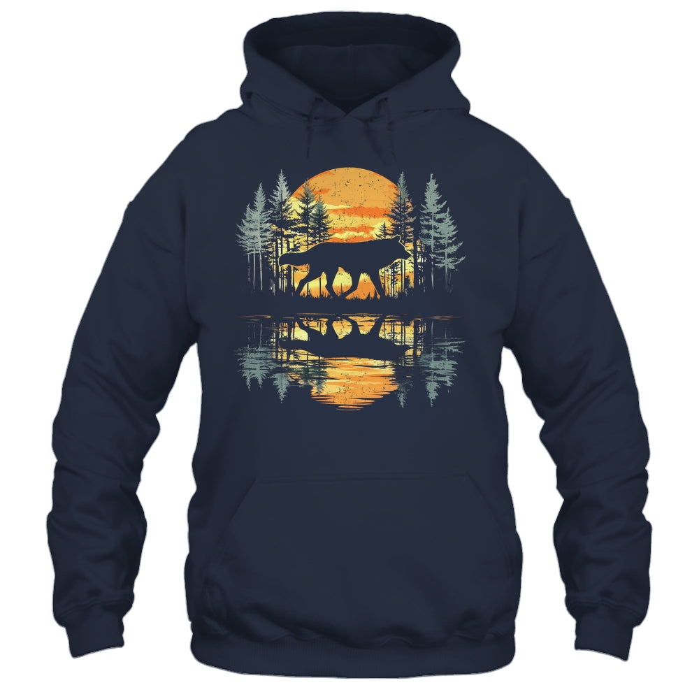 Cool Graphic Wolf Nature Lovers Wildlife Explorers Men Women Shirt & Hoodie | teecentury