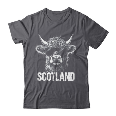Cool Highland Cow Scotland Travel With Sunglasses Funny Shirt & Hoodie | teecentury