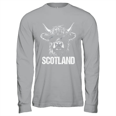 Cool Highland Cow Scotland Travel With Sunglasses Funny Shirt & Hoodie | teecentury