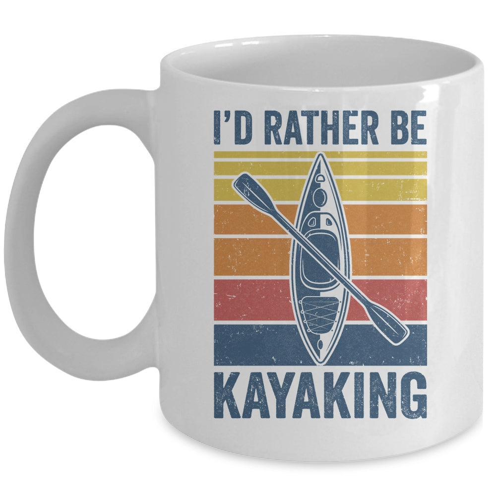 Cool Kayaking Art For Men Women Kayak Paddle Boating Kayaker Mug | teecentury