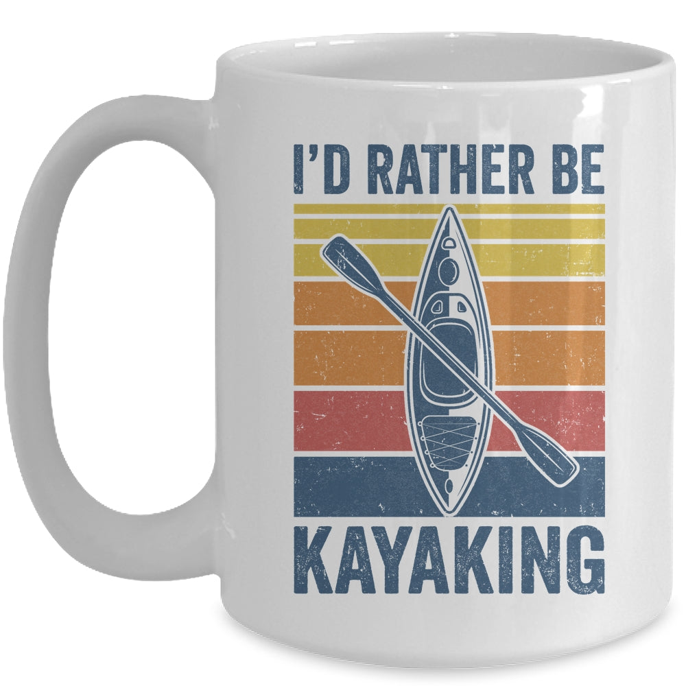 Cool Kayaking Art For Men Women Kayak Paddle Boating Kayaker Mug | teecentury