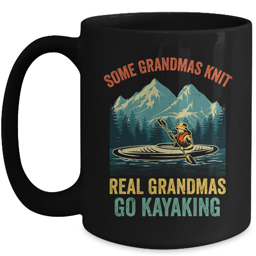 Cool Kayaking For Grandma Mom Kayaker Boating Kayak Women Mug | teecentury