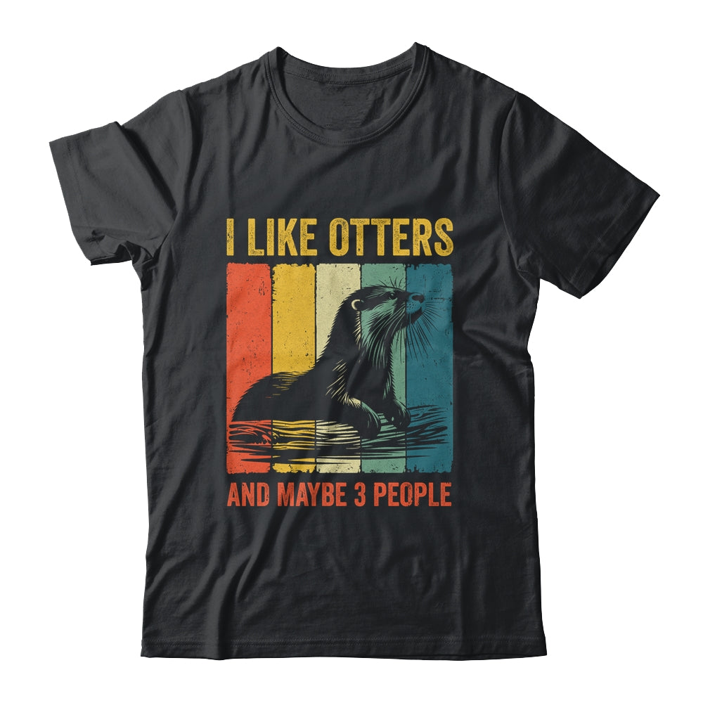 Cool Otter Design For Men Women Kids Vintage Sea Otter Lover Shirt & Tank Top | teecentury
