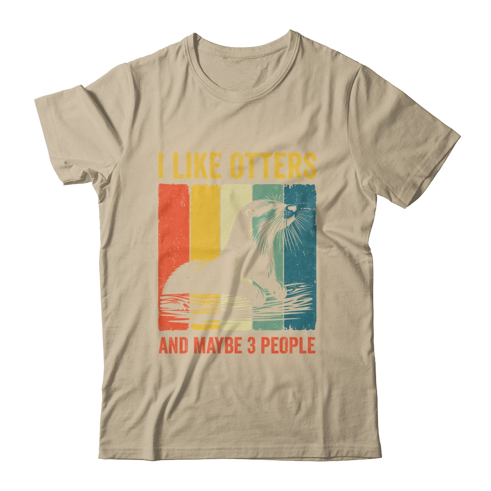 Cool Otter Design For Men Women Kids Vintage Sea Otter Lover Shirt & Tank Top | teecentury