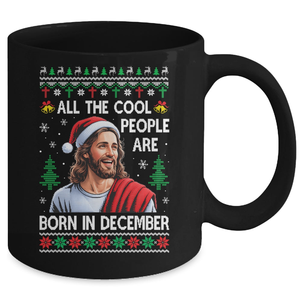 Cool People Are Born In December Christian Christmas Bday Mug | teecentury