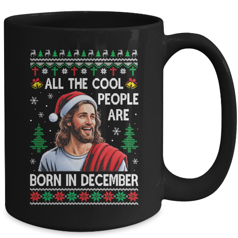 Cool People Are Born In December Christian Christmas Bday Mug | teecentury