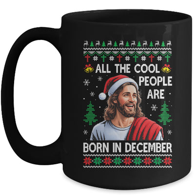 Cool People Are Born In December Christian Christmas Bday Mug | teecentury