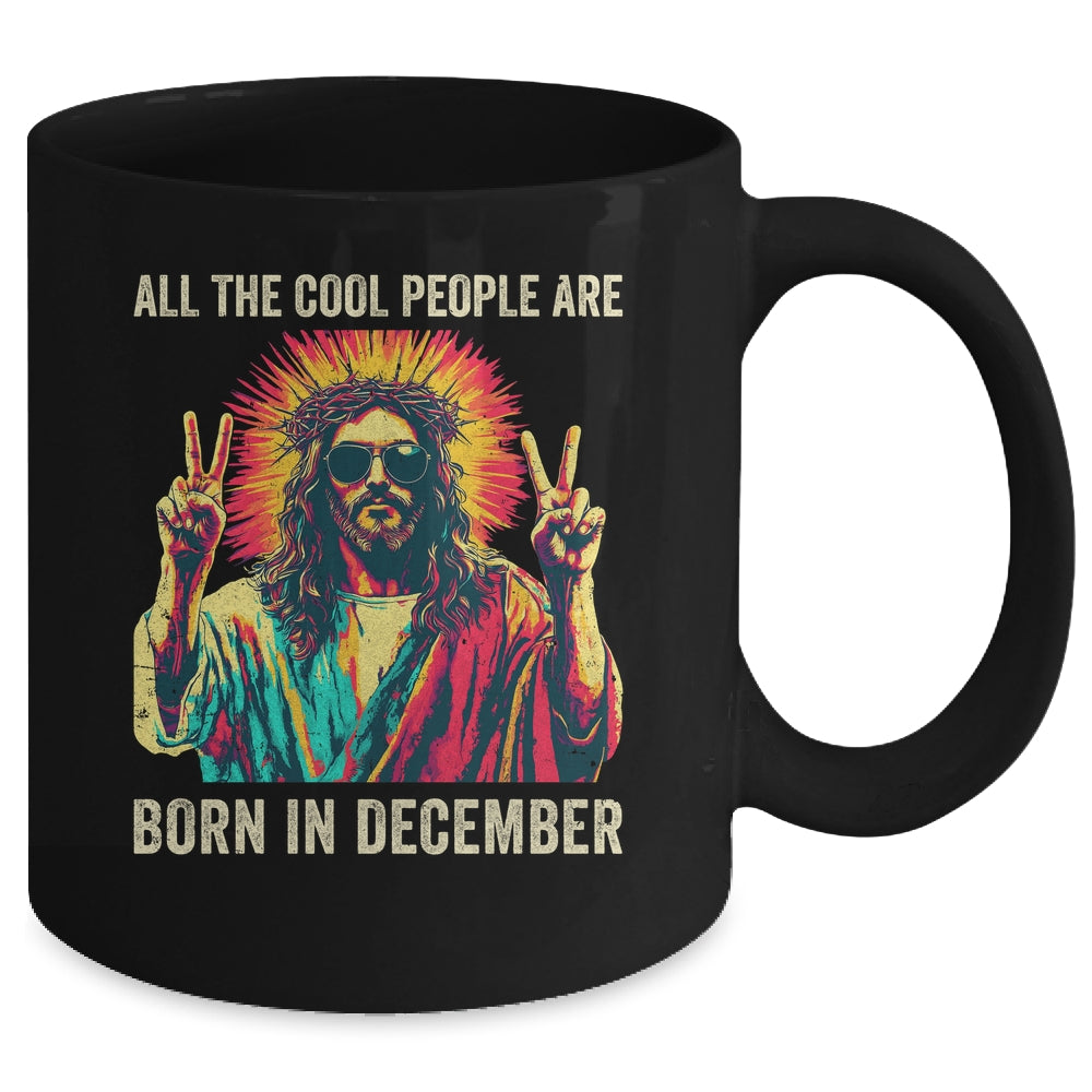 Cool People Are Born In December Christian Christmas Mug | teecentury