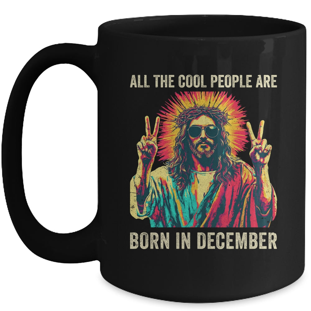 Cool People Are Born In December Christian Christmas Mug | teecentury