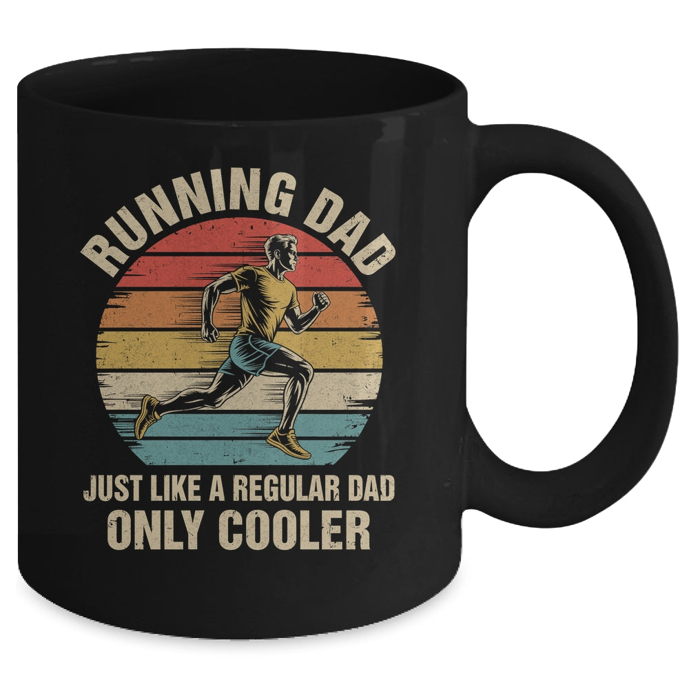 Cool Running Dad Funny Marathon Runner Dad Men Fathers Day Mug | teecentury