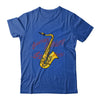Cool Saxophone For Men Women Jazz Music Notes Musician Sax Shirt & Hoodie | teecentury
