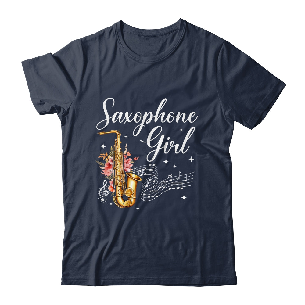 Cool Saxophone Girls Art For Women Sax Player Jazz Music Shirt & Tank Top | teecentury