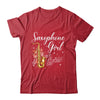 Cool Saxophone Girls Art For Women Sax Player Jazz Music Shirt & Tank Top | teecentury