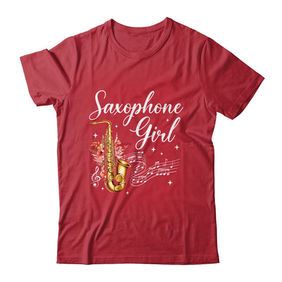 Cool Saxophone Girls Art For Women Sax Player Jazz Music Shirt & Tank Top | teecentury