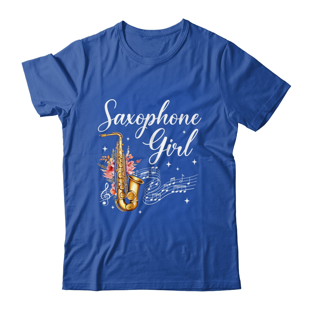 Cool Saxophone Girls Art For Women Sax Player Jazz Music Shirt & Tank Top | teecentury