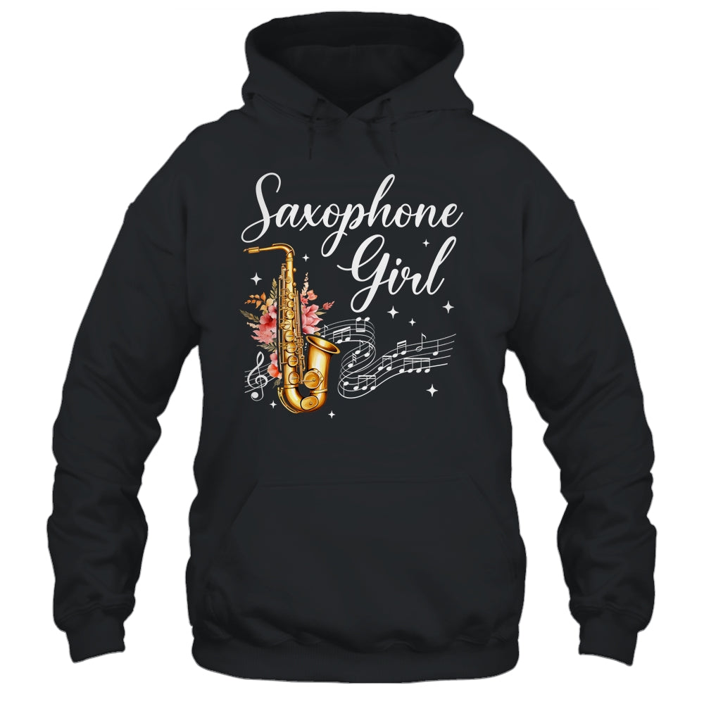 Cool Saxophone Girls Art For Women Sax Player Jazz Music Shirt & Tank Top | teecentury