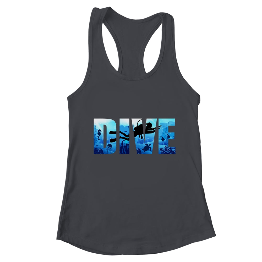 Cool Scuba Diving Design For Men Women DIVE Scuba Diver Shirt & Tank Top | teecentury