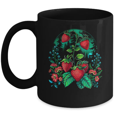 Cool Strawberry Plants By Night For Strawberries Lovers Mug | teecentury