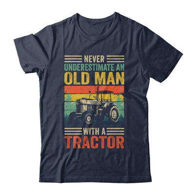 Cool Tractor Driver Design For Dad Grandpa Old Man Farming Shirt & Hoodie | teecentury
