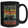 Cool Tractor Driver Design For Dad Grandpa Old Man Farming Mug | teecentury