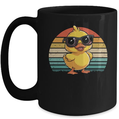 Cool Yellow Rubber Duck In Sunglasses Retro Funny Duck Lover Mug | teecentury