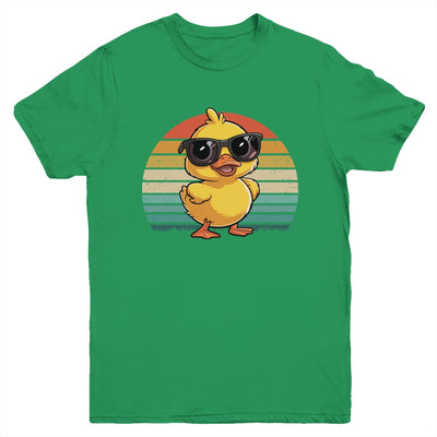 Cool Yellow Rubber Duck In Sunglasses Retro Funny Duck Lover Youth Shirt | teecentury