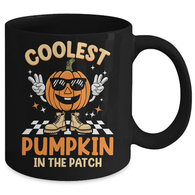 Coolest Pumpkin In The Patch Halloween Boys Girls Vintage Mug | teecentury