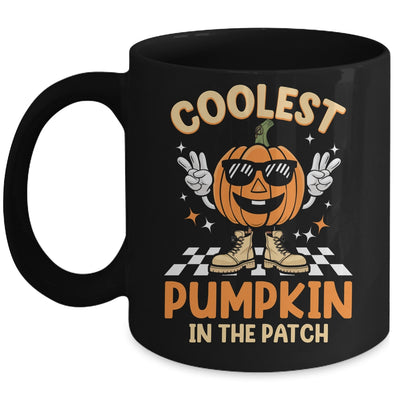 Coolest Pumpkin In The Patch Halloween Boys Girls Vintage Mug | teecentury