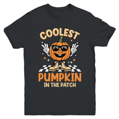 Coolest Pumpkin In The Patch Halloween Boys Girls Vintage Youth Shirt | teecentury