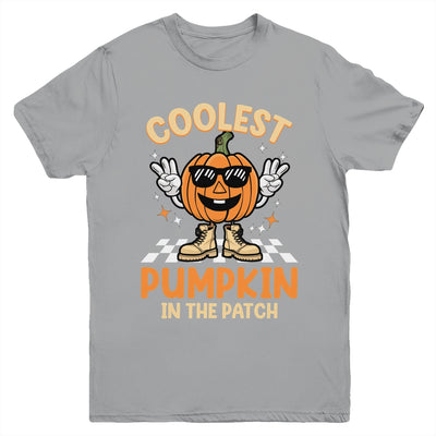 Coolest Pumpkin In The Patch Halloween Boys Girls Vintage Youth Shirt | teecentury